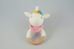 Ръчно Плетена Играчка Дрънкалка Уникорн Амигуруми