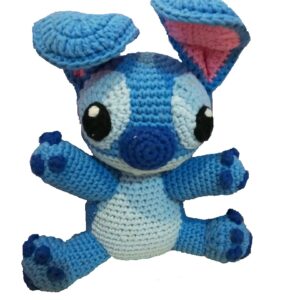 Ръчно Плетена Кукла Играчка Стич Амигуруми Stitch