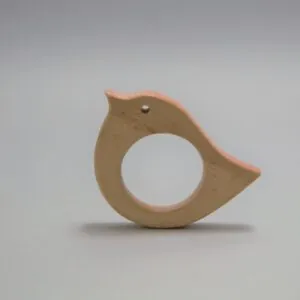 Дървена Гризалка Птичка за Бебе Дървена Гризалка Птичка за Бебе