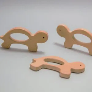 Дървена Гризалка Костенурка за Бебе Дървена Гризалка Костенурка за Бебе