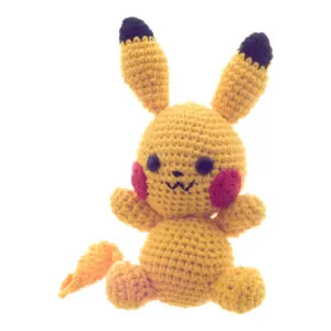 Ръчно Плетен Покемон Пикачу Амигуруми Ръчно Плетен Покемон Пикачу Амигуруми