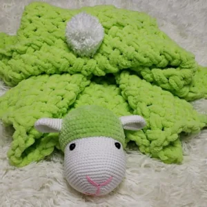 Ръчно Плетенo Одеяло Агънце Амигуруми Ръчно Плетенo Одеяло Агънце Амигуруми