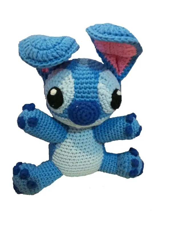 Ръчно Плетена Кукла Играчка Стич Амигуруми Stitch